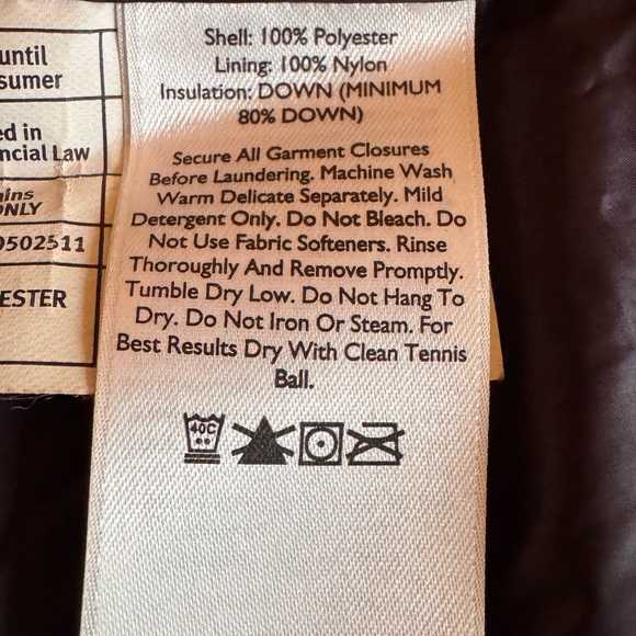 Eddie Bauer 650 Down Puffer Jacket Women’s XL Purple Lavender EB650 - Picture 12 of 16